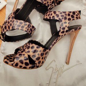 100% AUTHENTIC Giuseppe Zanotti Alien Sandal Heels 115 cm - size 38.5 EU